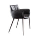 Industrial Arm Chair Metal Solid Back Dining Room Chair for Kitchen