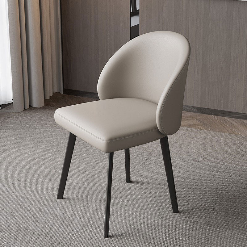 Industriële stijl zijstoel Solid Back Metal Eet Room stoel voor keuken