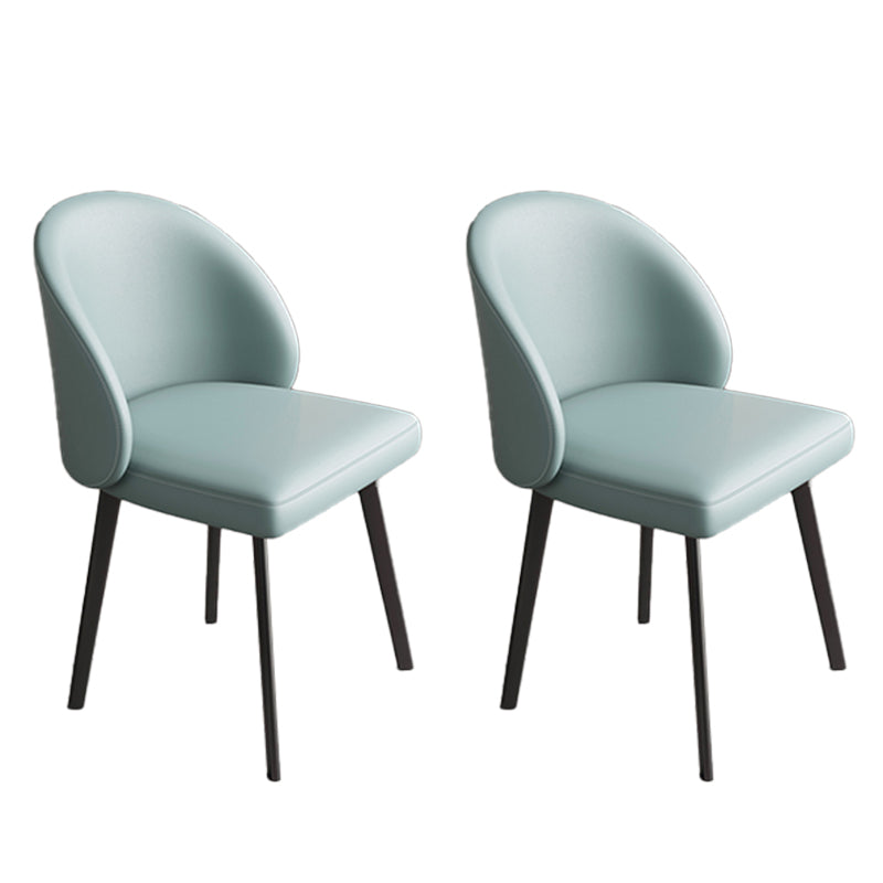 Industriële stijl zijstoel Solid Back Metal Eet Room stoel voor keuken