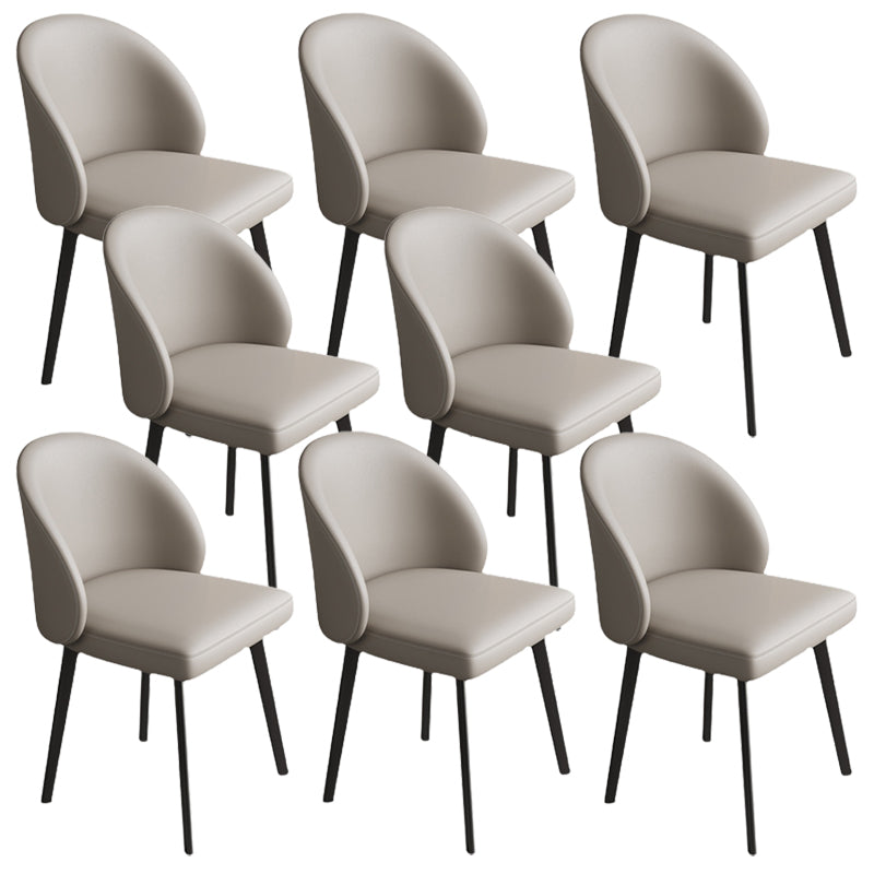 Seitstuhl für industriellen Stil solide Rückenmetall Esszimmerstuhl für Küche