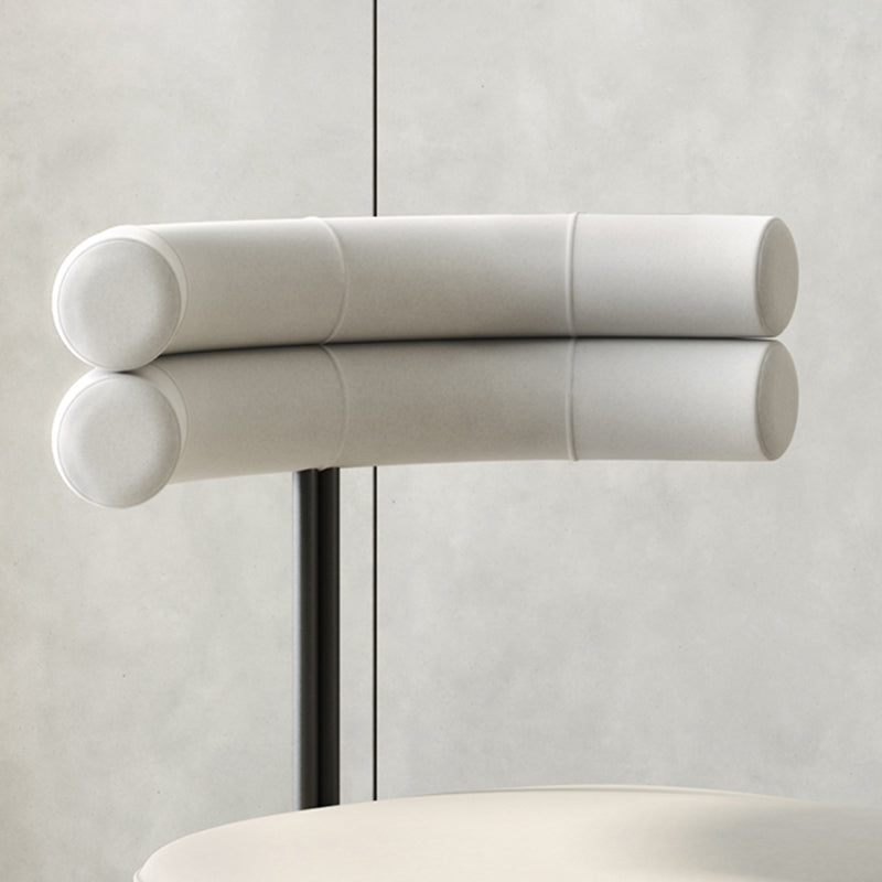 Silla lateral de estilo industrial Silla de comedor de metal de espalda para el hogar