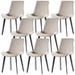 Industrial Style Side Chair Metal Solid Back Dining Room Chair for Kitchen Off-White 8 Piece Set Clearhalo 'Dining Chairs' 'Dining Tables & Seating' 'dining_chair' 'furn' 'furn_dining_chair' 'Furniture' 'Kitchen & Dining Furniture' 6750136