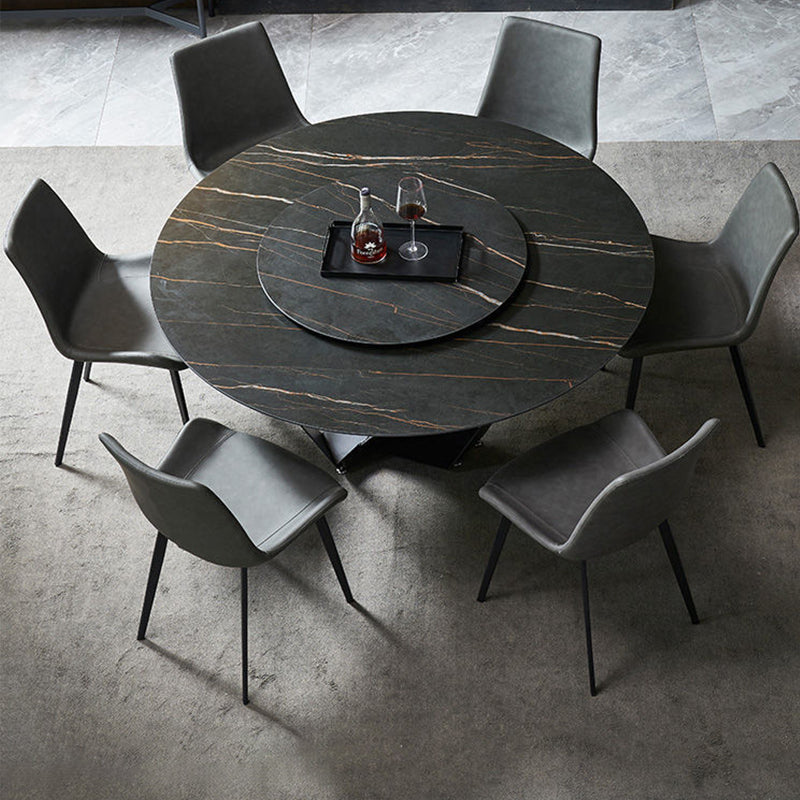 Industrial Style Side Chair Metal Solid Back Dining Room Chair for Kitchen Clearhalo 'Dining Chairs' 'Dining Tables & Seating' 'dining_chair' 'furn' 'furn_dining_chair' 'Furniture' 'Kitchen & Dining Furniture' 6750148