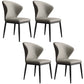 Industrial Style Side Chair Wingback Metal Dining Room Chair for Kitchen Grey 4 Piece Set Clearhalo 'Dining Chairs' 'Dining Tables & Seating' 'dining_chair' 'furn' 'furn_dining_chair' 'Furniture' 'Kitchen & Dining Furniture' 6750153