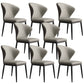 Industrial Style Side Chair Wingback Metal Dining Room Chair for Kitchen Grey 8 Piece Set Clearhalo 'Dining Chairs' 'Dining Tables & Seating' 'dining_chair' 'furn' 'furn_dining_chair' 'Furniture' 'Kitchen & Dining Furniture' 6750156