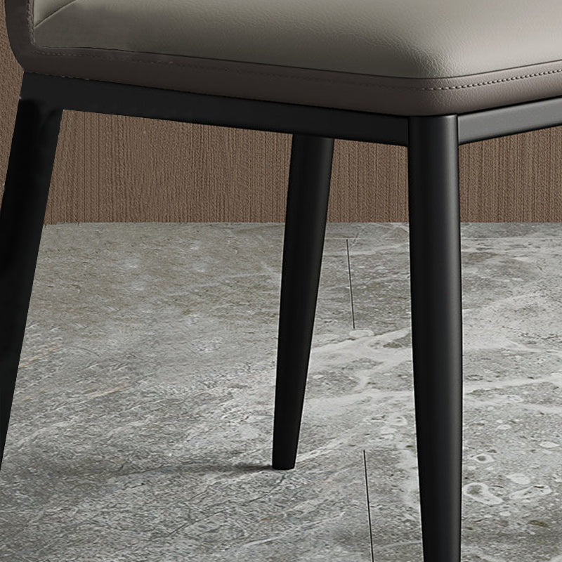 Industrial Style Side Chair Wingback Metal Dining Room Chair for Kitchen Clearhalo 'Dining Chairs' 'Dining Tables & Seating' 'dining_chair' 'furn' 'furn_dining_chair' 'Furniture' 'Kitchen & Dining Furniture' 6750163