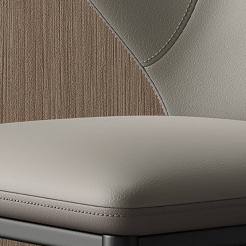 Industrial Style Side Chair Wingback Metal Dining Room Chair for Kitchen Clearhalo 'Dining Chairs' 'Dining Tables & Seating' 'dining_chair' 'furn' 'furn_dining_chair' 'Furniture' 'Kitchen & Dining Furniture' 6750164