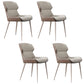 Modern Style Side Chair Metal Solid Back Dining Room Chair for Kitchen 4 Piece Set Clearhalo 'Dining Chairs' 'Dining Tables & Seating' 'dining_chair' 'furn' 'furn_dining_chair' 'Furniture' 'Kitchen & Dining Furniture' 6750170