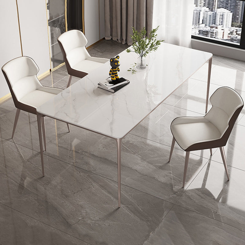 Modern Style Side Chair Metal Solid Back Dining Room Chair for Kitchen Clearhalo 'Dining Chairs' 'Dining Tables & Seating' 'dining_chair' 'furn' 'furn_dining_chair' 'Furniture' 'Kitchen & Dining Furniture' 6750171