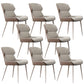 Modern Style Side Chair Metal Solid Back Dining Room Chair for Kitchen 8 Piece Set Clearhalo 'Dining Chairs' 'Dining Tables & Seating' 'dining_chair' 'furn' 'furn_dining_chair' 'Furniture' 'Kitchen & Dining Furniture' 6750174