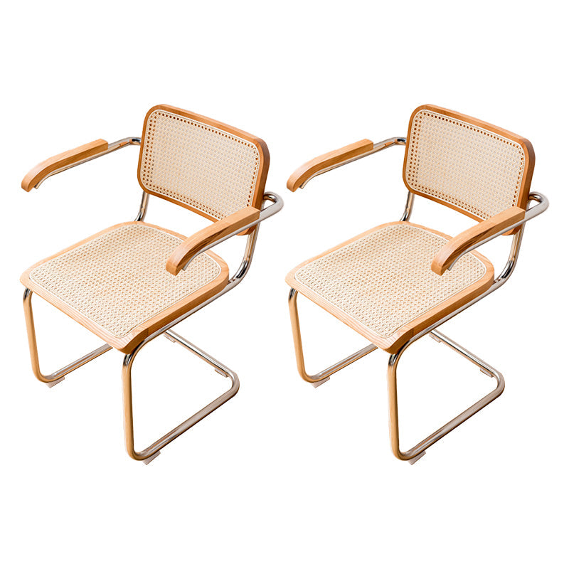 モダンなスタイルの椅子メタルオープンバックダイニングルームキッチンの椅子