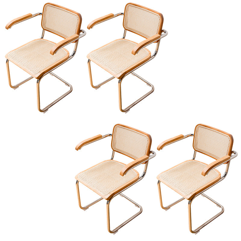 モダンなスタイルの椅子メタルオープンバックダイニングルームキッチンの椅子