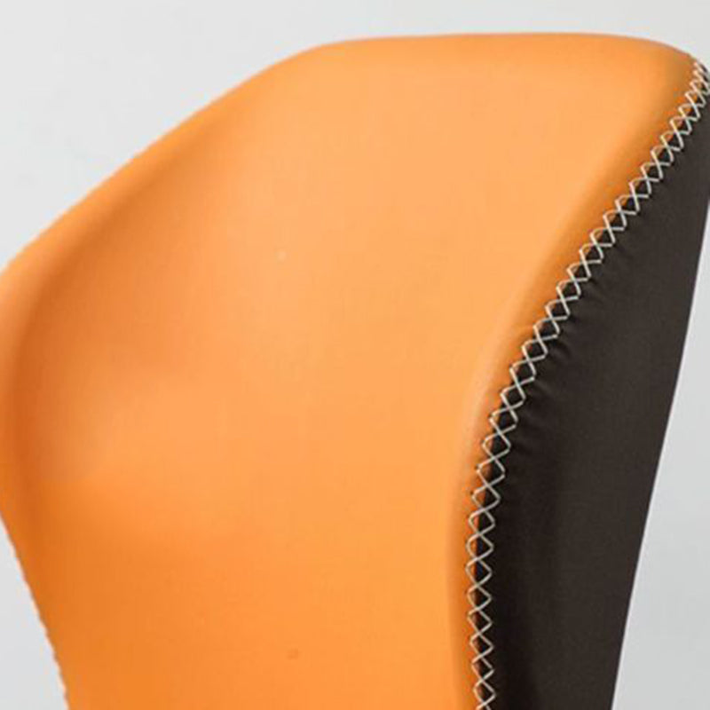 Sillas de comedor de cuero de falso 17.3 "silla de parsons de ala ancha