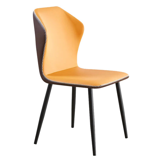 Faux Leder Essstühle 17,3 "Wide Wingback Parsons Stuhl Set