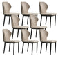 Faux Leather Dining Chairs 17.3" Wide Wingback Parsons Chair Set
