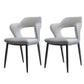 Metaal moderne stijl zijstoel open rug eetstoelstoel set