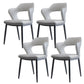 Metal Modern Style Side Chair Open Back Dining Side Chair Set