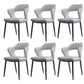 Metal Modern Style Side Chair Open Back Dining Side Chair Set