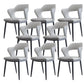 Metal Modern Style Side Chair Open Back Dining Side Chair Set