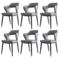 Metal Modern Style Side Chair Open Back Dining Side Chair Set