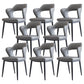 Metal Modern Style Side Chair Open Back Dining Side Chair Set