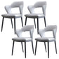 Metal Modern Style Side Chair Open Back Dining Side Chair Set