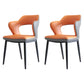 Silla lateral de estilo moderno de metal silla de comedor abierta
