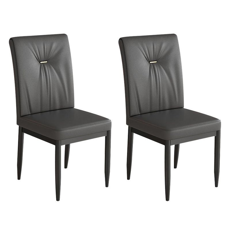 Leder Essstuhl gepolsterte Haus für Haus armlosen Seitenstuhl gepolstert