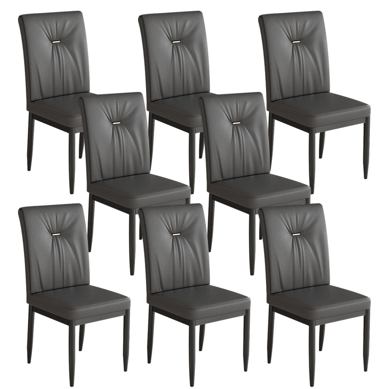Leder Essstuhl gepolsterte Haus für Haus armlosen Seitenstuhl gepolstert