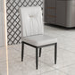 Leather Dining Chair Upholstered Home Dining Armless Side Chair