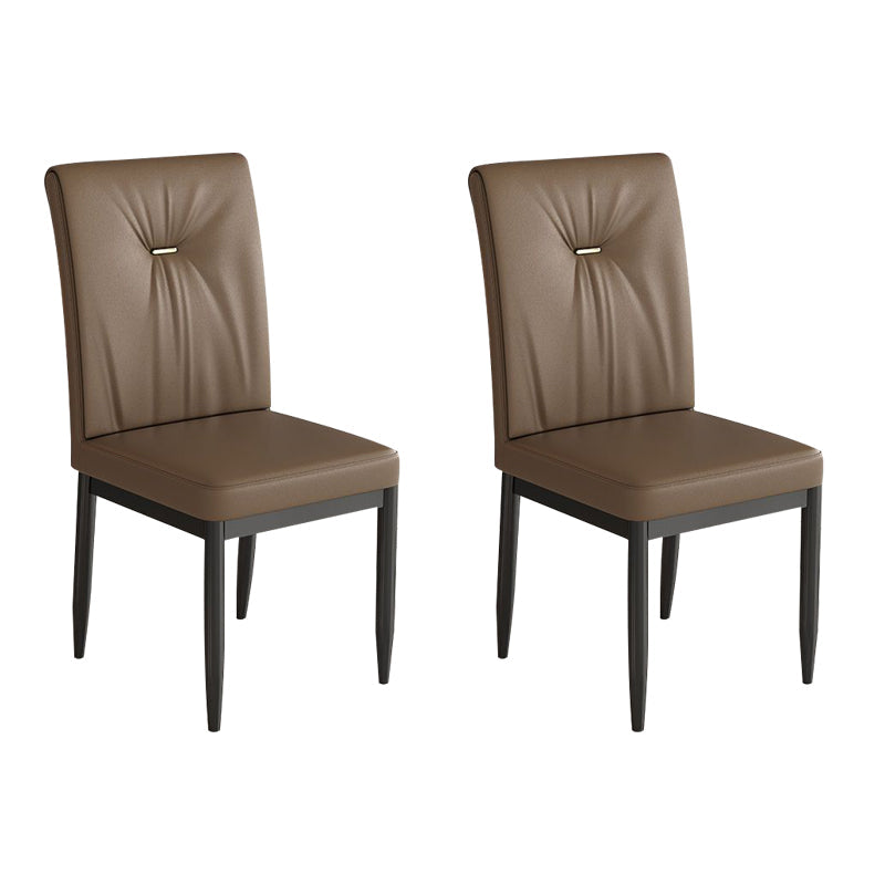 Leder Essstuhl gepolsterte Haus für Haus armlosen Seitenstuhl gepolstert
