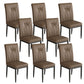 Leather Dining Chair Upholstered Home Dining Armless Side Chair