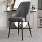 Faux Leather Modern Dining Chairs Parsons Arm Chair for Dining Room Grey 1 Piece Clearhalo 'Dining Chairs' 'Dining Tables & Seating' 'dining_chair' 'furn' 'furn_dining_chair' 'Furniture' 'Kitchen & Dining Furniture' 6750733