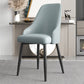 Faux Leather Modern Dining Chairs Parsons Arm Chair for Dining Room Blue 1 Piece Clearhalo 'Dining Chairs' 'Dining Tables & Seating' 'dining_chair' 'furn' 'furn_dining_chair' 'Furniture' 'Kitchen & Dining Furniture' 6750744