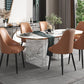 Faux Leather Modern Dining Chairs Parsons Arm Chair for Dining Room Clearhalo 'Dining Chairs' 'Dining Tables & Seating' 'dining_chair' 'furn' 'furn_dining_chair' 'Furniture' 'Kitchen & Dining Furniture' 6750753