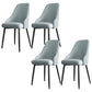 Faux Leather Modern Dining Chairs Parsons Arm Chair for Dining Room Blue 4 Piece Set Clearhalo 'Dining Chairs' 'Dining Tables & Seating' 'dining_chair' 'furn' 'furn_dining_chair' 'Furniture' 'Kitchen & Dining Furniture' 6750755