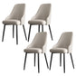 Faux Leather Modern Dining Chairs Parsons Arm Chair for Dining Room White 4 Piece Set Clearhalo 'Dining Chairs' 'Dining Tables & Seating' 'dining_chair' 'furn' 'furn_dining_chair' 'Furniture' 'Kitchen & Dining Furniture' 6750763