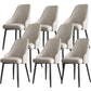 Faux Leather Modern Dining Chairs Parsons Arm Chair for Dining Room White 8 Piece Set Clearhalo 'Dining Chairs' 'Dining Tables & Seating' 'dining_chair' 'furn' 'furn_dining_chair' 'Furniture' 'Kitchen & Dining Furniture' 6750765