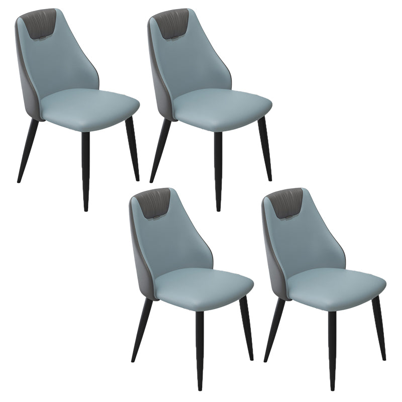 Sedia industriale in vetro in pelle sedia a braccio parsons per sala da pranzo