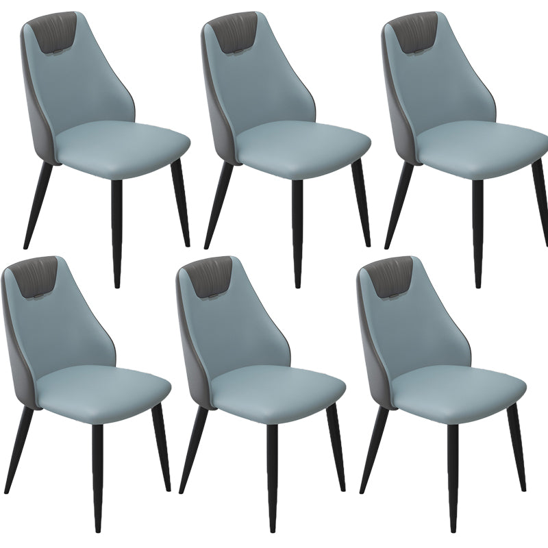 Sedia industriale in vetro in pelle sedia a braccio parsons per sala da pranzo