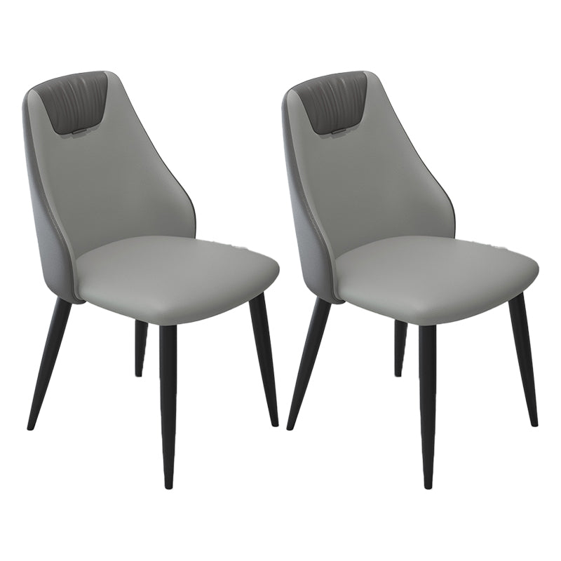 Sedia industriale in vetro in pelle sedia a braccio parsons per sala da pranzo