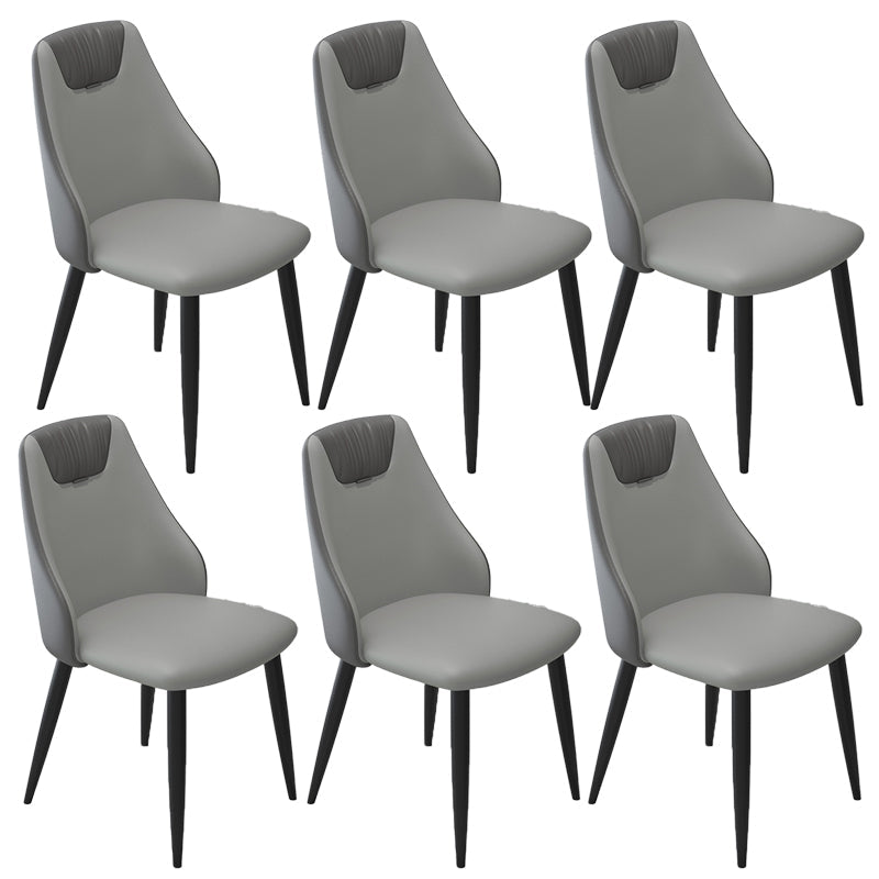 Sedia industriale in vetro in pelle sedia a braccio parsons per sala da pranzo