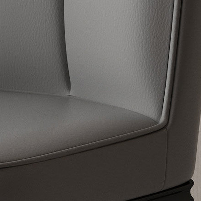 Faux Leather Side Chair Wingback Armless Chair for Dining Room Clearhalo 'Dining Chairs' 'Dining Tables & Seating' 'dining_chair' 'furn' 'furn_dining_chair' 'Furniture' 'Kitchen & Dining Furniture' 6750849