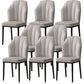 Faux Leather Side Chair Wingback Armless Chair for Dining Room Light Gray 8 Piece Set Black Clearhalo 'Dining Chairs' 'Dining Tables & Seating' 'dining_chair' 'furn' 'furn_dining_chair' 'Furniture' 'Kitchen & Dining Furniture' 6750859