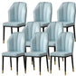 Faux Leather Side Chair Wingback Armless Chair for Dining Room Light Blue 8 Piece Set Gold Clearhalo 'Dining Chairs' 'Dining Tables & Seating' 'dining_chair' 'furn' 'furn_dining_chair' 'Furniture' 'Kitchen & Dining Furniture' 6750880