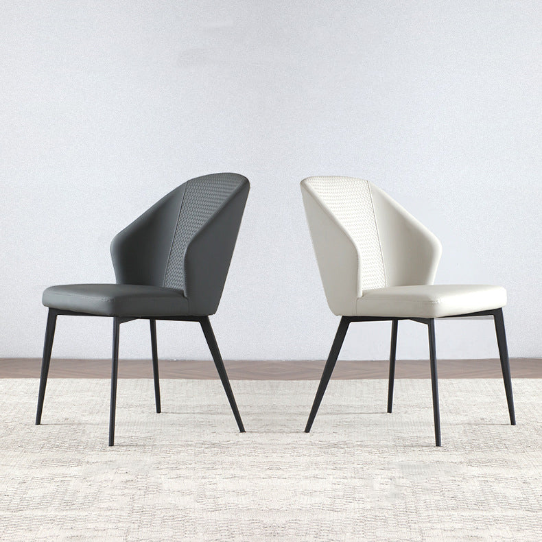 Cocina moderna silla parsons parsons sillas de comedor sin brazo en piernas negras