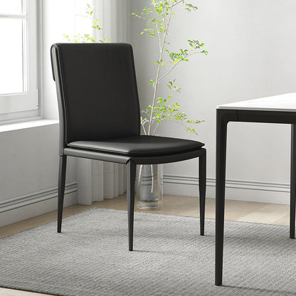 Cocina Sillas de comedor de metal sin brazo Silla lateral con tapizado