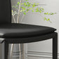 Kitchen Armless Metal Dining Chairs Home Side Chair with Upholstered