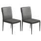 Kitchen Armless Metal Dining Chairs Home Side Chair with Upholstered