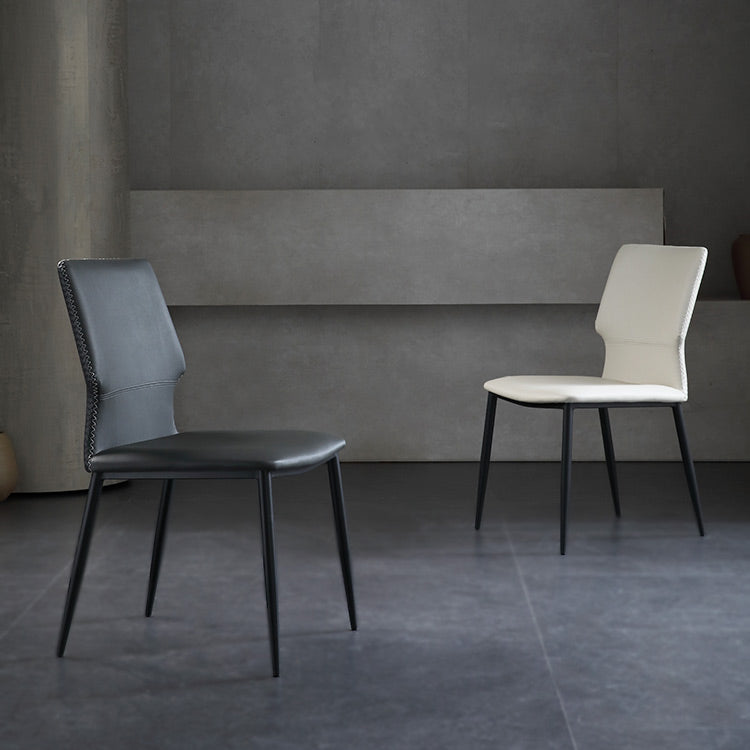 Industriële wingback eetkamerstoel eetkamer dinerkamer indoor armloze stoel